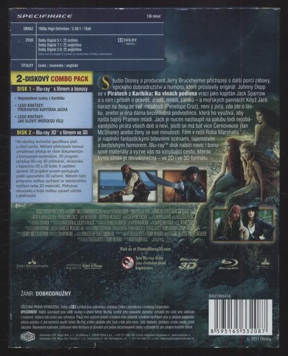 Piráti z Karibiku: Na vlnách podivna (Blu-ray + Blu-ray 3D))