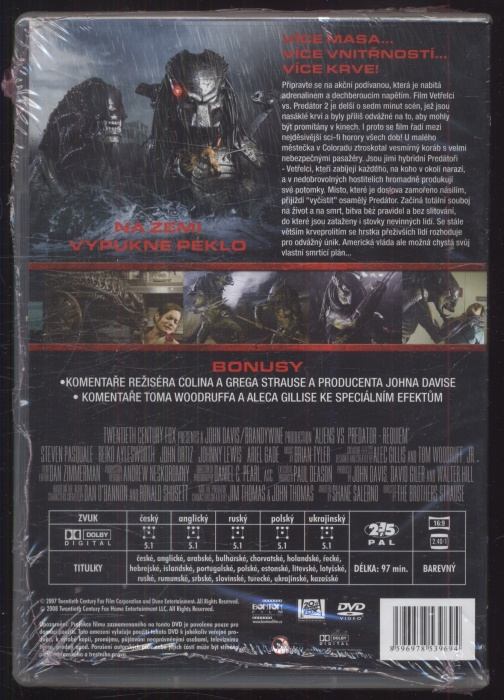 Vetřelci vs. Predátor 2 (DVD)