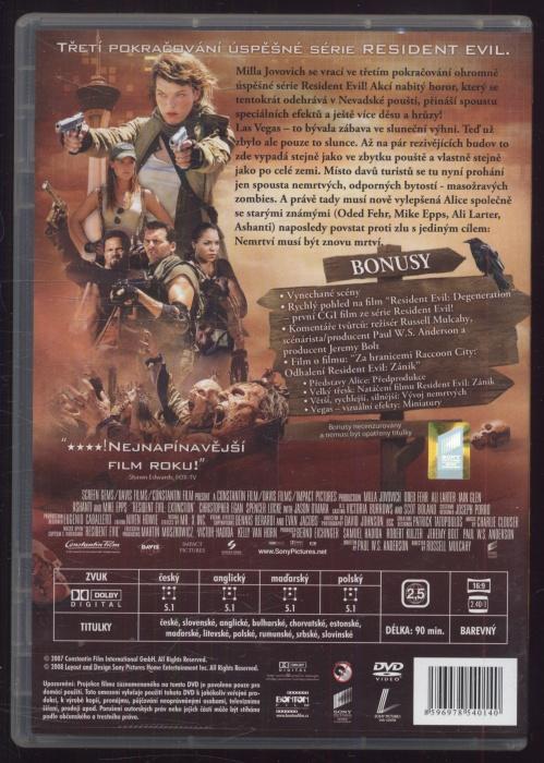 Resident Evil: Zánik (DVD)