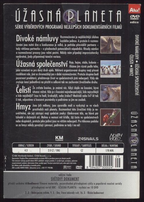 Úžasná planeta - disk 7: Divoké námluvy, Úžasná společenství, Čelisti, Hmyz (DVD)