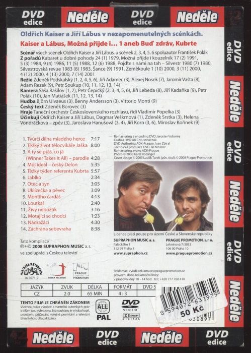 Možná přijde i... Kaiser a Lábus 1 aneb Buď zdráv, Kubrte(DVD)
