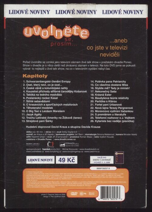 Uvolněte se, prosím... aneb co jste v televizi neviděli! (DVD)