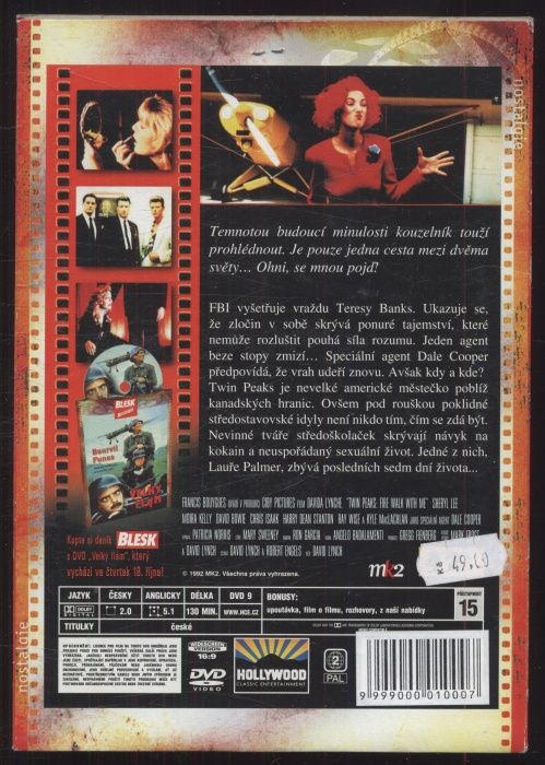 Twin Peaks: Ohni se mnou pojď (DVD)