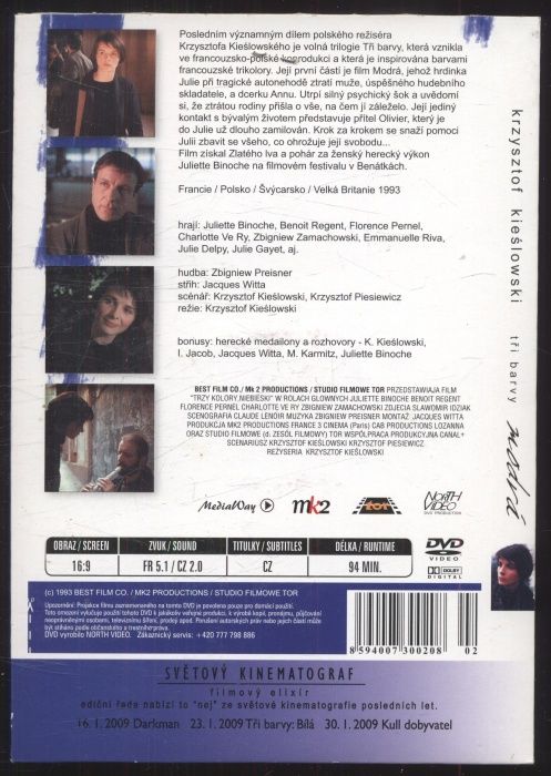 Tři barvy: Modrá (DVD)