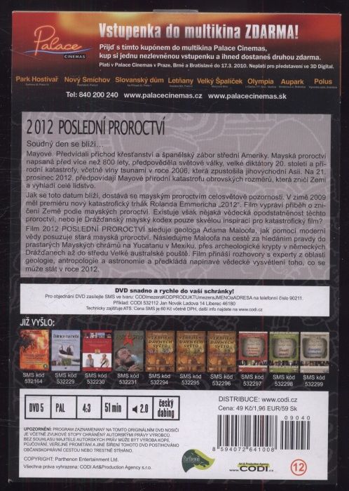 2012: Poslední proroctví (DVD)