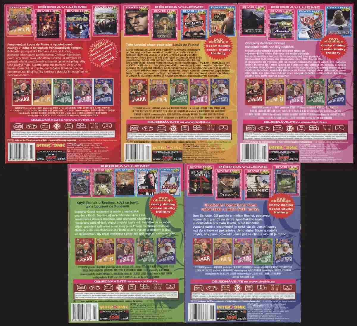 Louis de Funes 1-5: Hibernatus; Piti, Piti, Pa; Oskar; Grand restaurant pana Septima; Pošetilost mocných (5DVD)