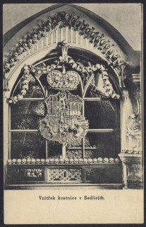 Kutná Hora. Sedlec. Vnitřek kostnice v Sedlicích.