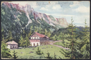 Vysoké Tatry. Hotel Kamzík v Studenej doline, 1303 m.