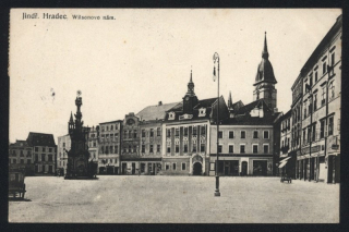 Jindřichův Hradec. Wilsonovo náměstí.