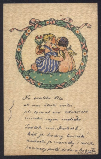 M. Fischerová Kvěchová. Ilustrace z knihy Našim dětem