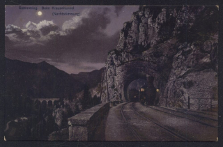 Semmering. Beim Krauseltunnel (Nachtstimmung)