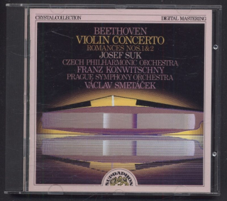 Beethoven / Josef Suk, The Czech Philharmonic Orchestra, Václav Smetáček, The Prague Symphony Orchestra, Franz Konwitschny - Violin Concerto / Romances Nos. 1 & 2 (CD)