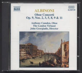 Albinoni - Anthony Camden, The London Virtuosi, John Georgiadis - Oboe Concerti Op. 9, Nos. 2, 3, 5, 8, 9 & 11 (CD)
