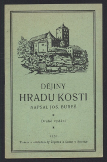Bureš, Josef - Dějiny hradu Kosti