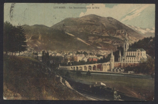 Lourdes. Les Sanctuares, vue de cote.