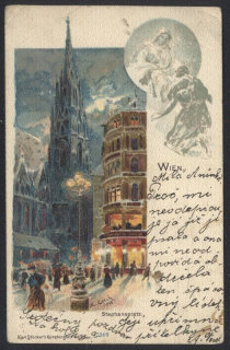 Wien. Stephansplatz. (F. Czech 1898)