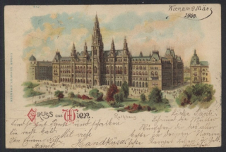 Wien. Gruss aus Wien. Rathaus.