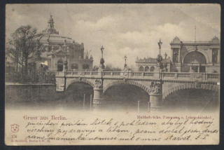 Berlin. Gruss aus Berlin. Moltkebrücke. Panorama u. Lehrterbahnhof.
