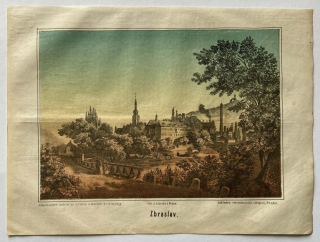 Zbraslav (litografie, 1872)