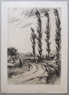 Bohuslav Knobloch - Před bouří (lept)