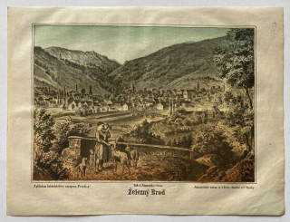 Železný Brod (litografie, 1872)