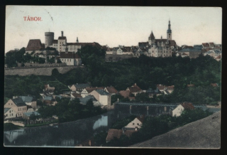 Tábor. Celkový pohled. Synagoga.