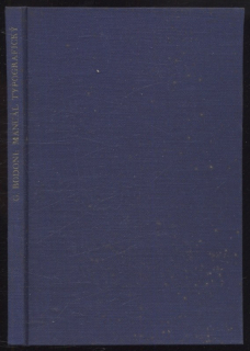 Bodoni, Giambattista - Manuál typografický