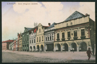 Litomyšl. Dolní Riegrovo náměstí