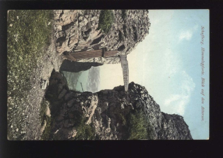 Schafberg. Himmelspforte. Blick auf den Attersee.