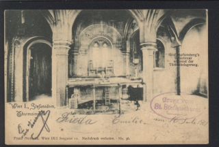 Wien. Stefansdom, Thurmzimmer.