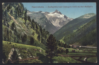 Tauernbahn. Seebachtal mit Ankogel bei Mallnitz