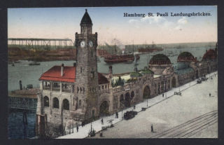 Hamburg. St. Pauli Landungsbrücken