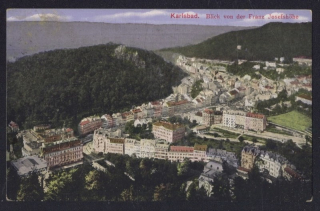 Karlovy Vary. Karlsbad. Blick von der Franz Josefshöhe