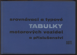 kolektiv - Srovnávací a typové tabulky motorových vozidel a příslušenství