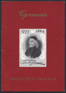 Egermann - Production Program - katalog produktů (anglicky a německy)
