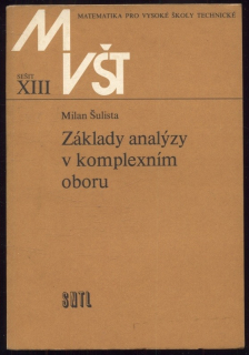 Šulista, Milan - Základy analýzy v komplexním oboru