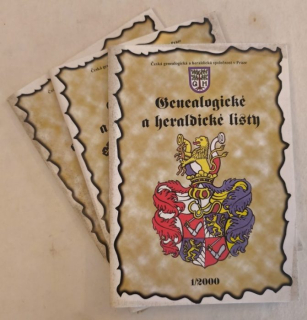 Genealogické a heraldické listy 2000 (ročník 20, komplet - 4 čísla ve třech sešitech)