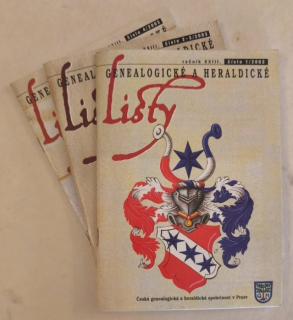 Genealogické a heraldické listy 2003 (ročník 23, komplet - 4 čísla ve třech sešitech)