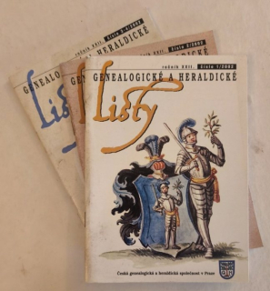 Genealogické a heraldické listy 2002 (ročník 22, komplet - 4 čísla ve třech sešitech)