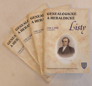 Genealogické a heraldické listy 2006 (ročník 25, komplet - 4 čísla)