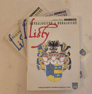 Genealogické a heraldické listy 2004 (ročník 24, komplet - 4 čísla ve třech sešitech)