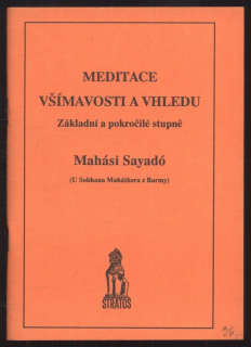 Sayadó, Mahási - Meditace všímavosti a vhledu - Základní a pokročilé stupně