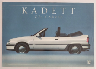 Opel Kadett GSi Cabrio (reklamní prospekt) německy