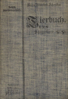Dalitzsch, Max - Tierbuch (sv.1) Naturgeschichte der Säugetiere