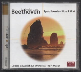 Ludwig van Beethoven, Leipzig Gewandhaus Orchester, Kurt Masur - Symphonies Nos. 2 & 4 (CD)