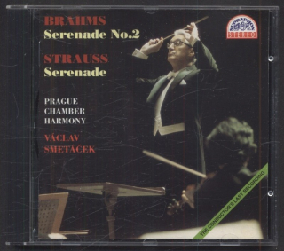 Brahms / Strauss - Prague Chamber Harmony, Václav Smetáček - Serenade No. 2 in A major, Op. 16 / Serenade for Wind Instruments in E flat major, Op. 7 (CD)