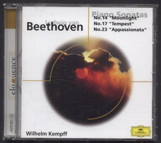 Ludwig van Beethoven, Wilhelm Kempff - Piano Sonatas N. 14, N. 17, N. 23 (CD)