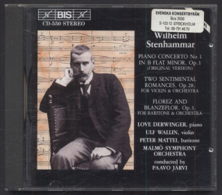Wilhelm Stenhammar / Malmö Symphony Orchestra / Paavo Järvi - Piano Concerto No 1. In B Flat Minor Op. 1 (Original Version) / Sentimental Romances; Florez & Blanzeflor (CD)