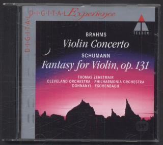 Brahms / Schumann - Thomas Zehetmair, Cleveland Orchestra, Dohnányi, Philharmonia Orchestra, Eschenbach - Violin Concerto, Fantasy For Violin Op. 131 (CD)