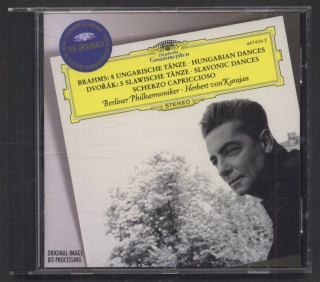 Brahms - Dvořák - Berliner Philharmoniker - Herbert von Karajan - Brahms: 8 Ungarische Tänze = Hungarian Dances / Dvořák: 5 Slawische Tänze = Slavonic Dances / Scherzo Capriccioso (CD)